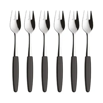 Skaugum dessertlepel 6-pack Urban Black - Skaugum of Norway