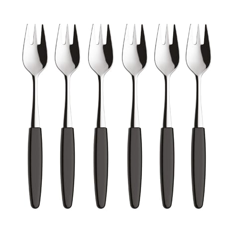 Skaugum dessertlepel 6-pack Urban Black - undefined - Skaugum of Norway