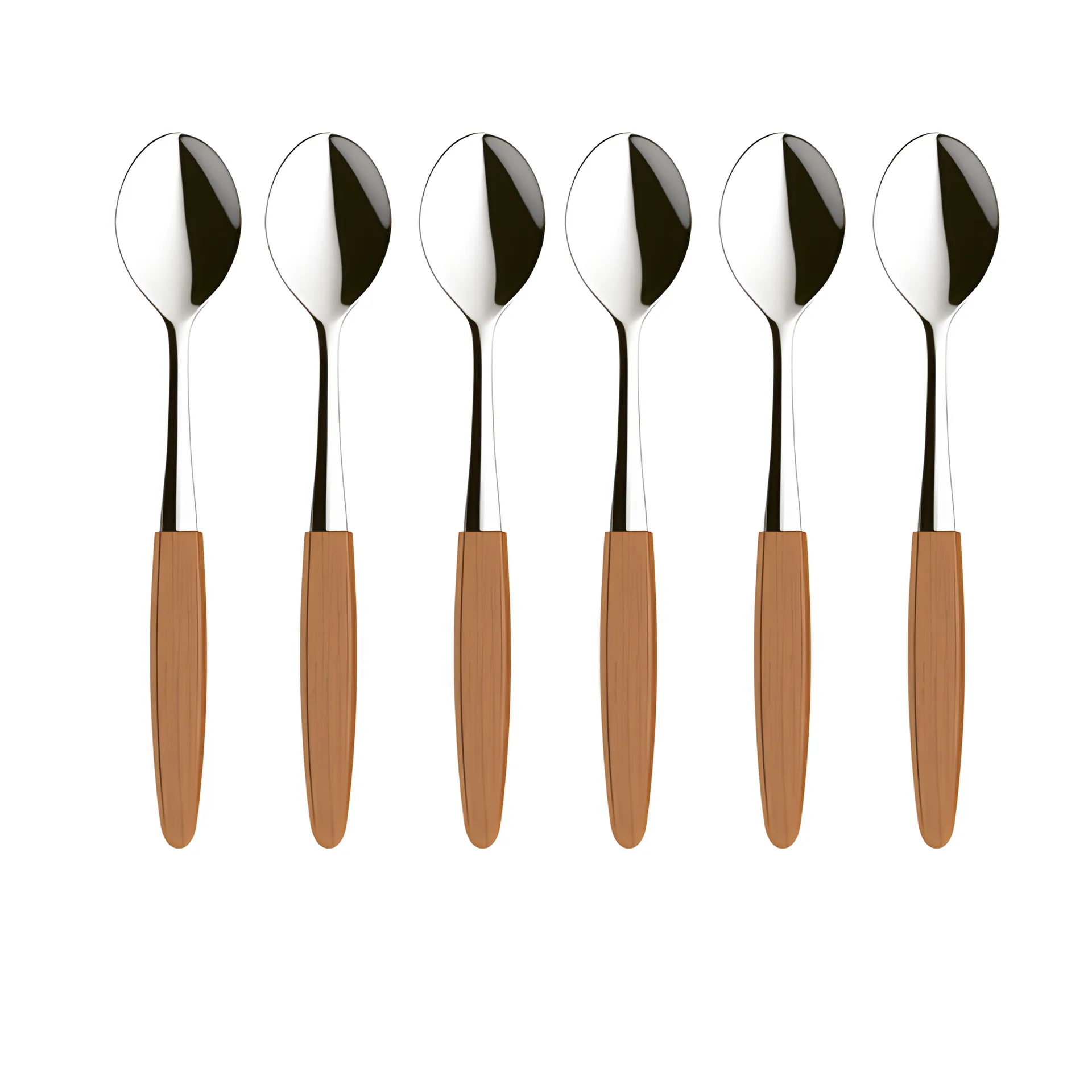 Skaugum koffielepel 6-pack Ecco Teak,  Skaugum of Norway