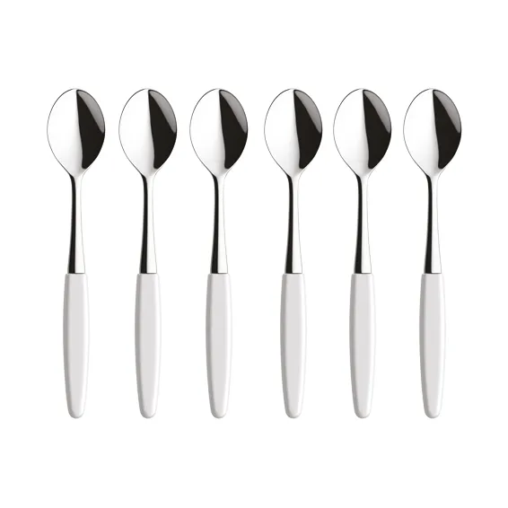 Skaugum koffielepel 6-pack Pure White,  Skaugum of Norway