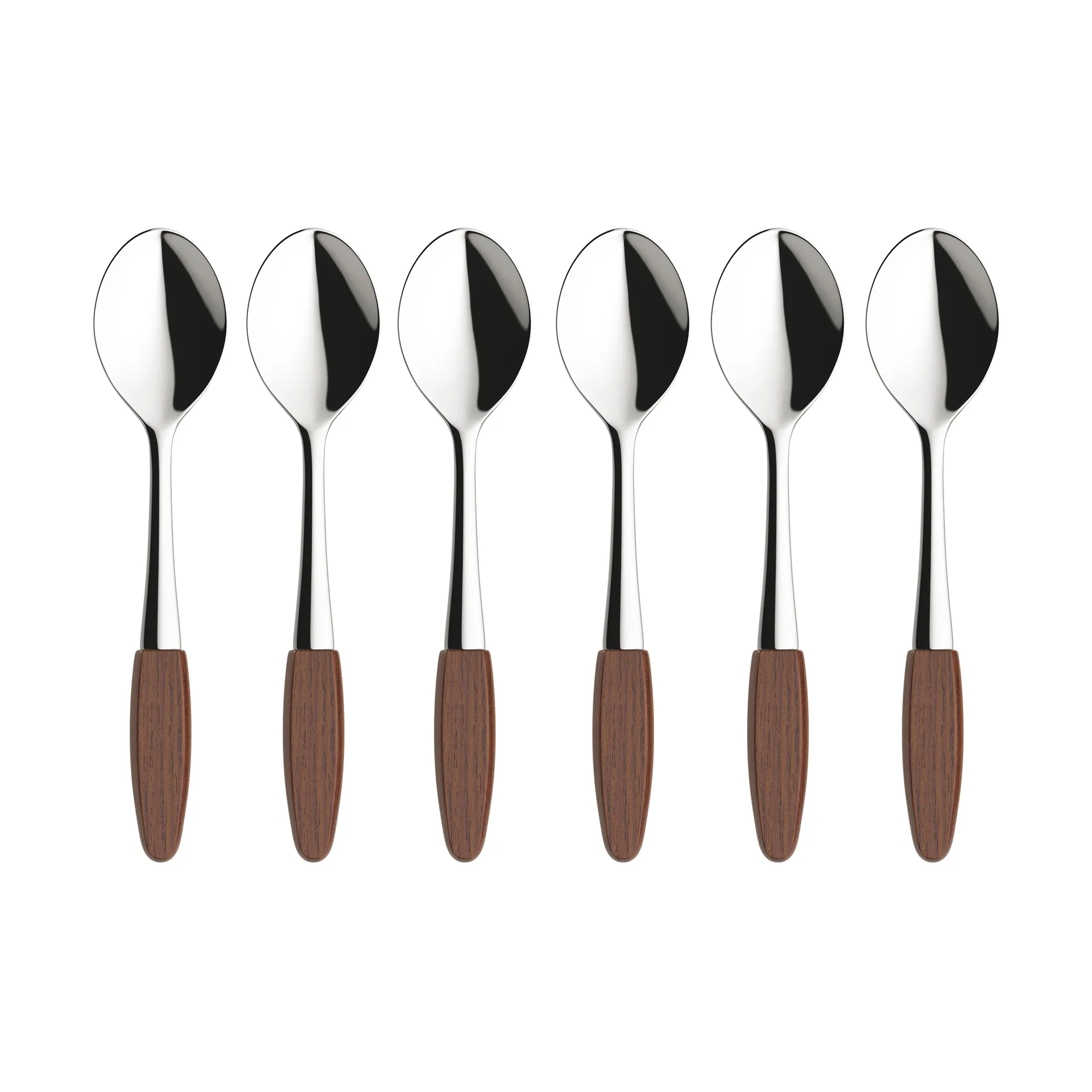 Skaugum theelepel 6-pack Ecco Teak,  Skaugum of Norway