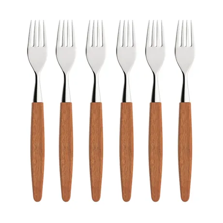 Skaugum vork 6-pack Ecco Teak,  Skaugum of Norway