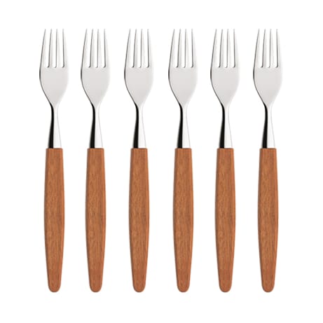 Skaugum vork 6-pack Ecco Teak - undefined - Skaugum of Norway