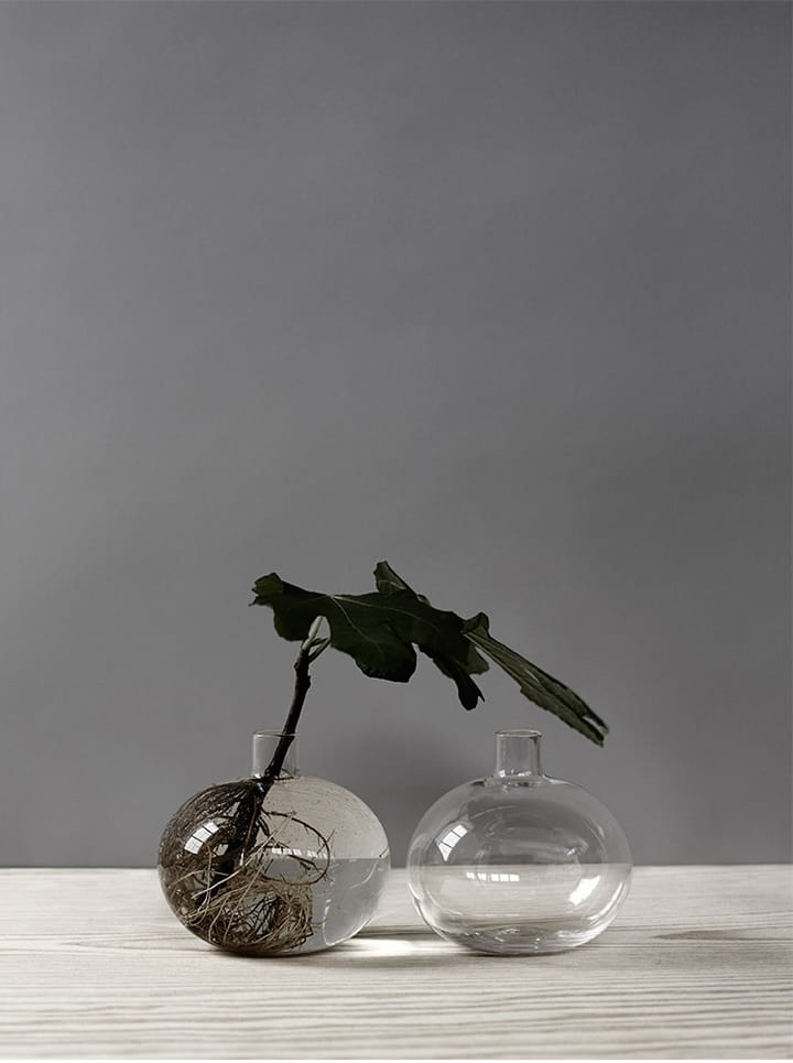 Holmen vaas Ø10 cm, Transparant Skrufs Glasbruk