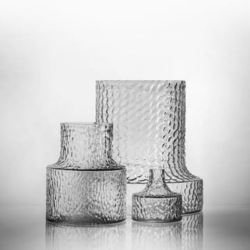 Kolonn vaas structuur - 11 cm - Skrufs Glasbruk