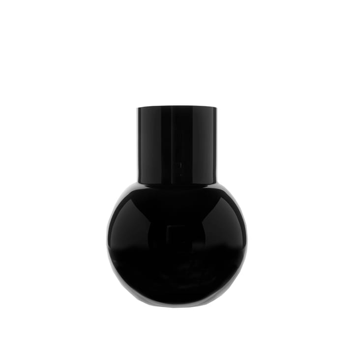 Pallo vaas - Zwart 20 cm - Skrufs Glasbruk