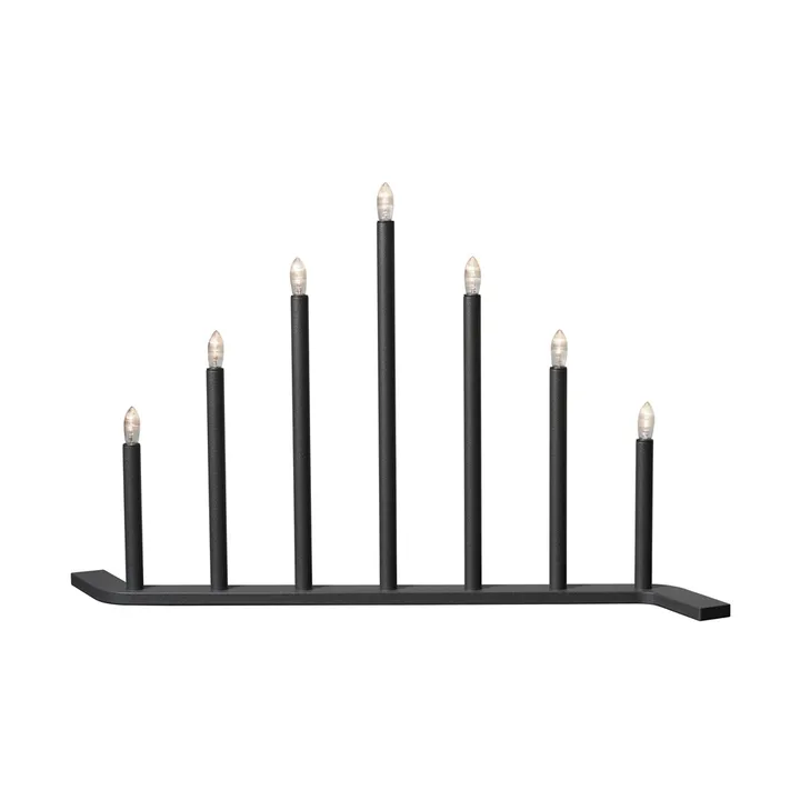Advent RE adventskandelaar - Grijs-7 lampjes - SMD Design