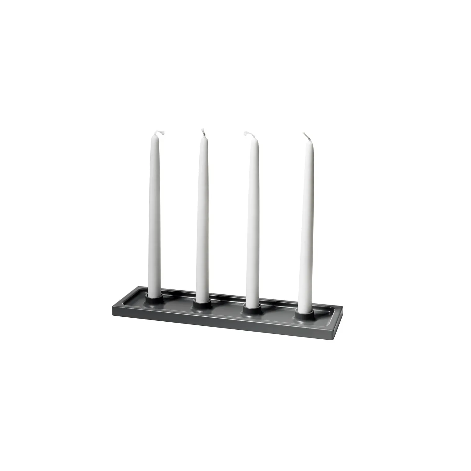 Crater adventskandelaar, Grijs, 4 lichts SMD Design