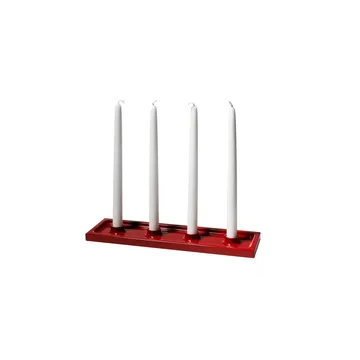 Crater adventskandelaar - Rood, 4 lichts - SMD Design