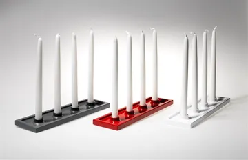 Crater adventskandelaar - Rood, 4 lichts - SMD Design