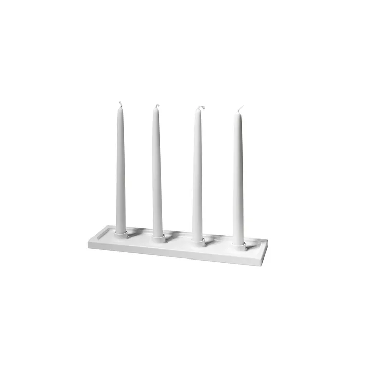 Crater adventskandelaar - Wit, 4 lichtjes - SMD Design