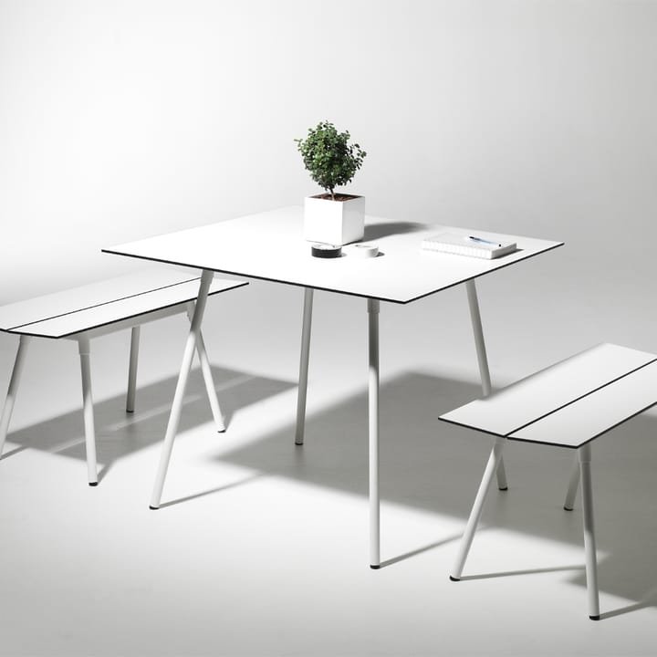 Ella eettafel rechthoekig - donkergrijs, 220x90 cm - SMD Design