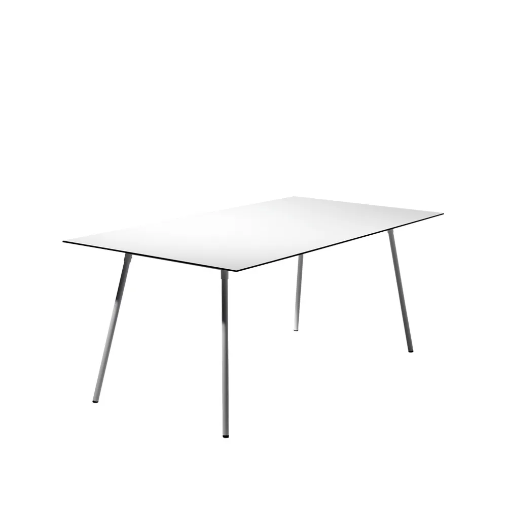 Ella eettafel rechthoekig, wit, 180x90 cm SMD Design