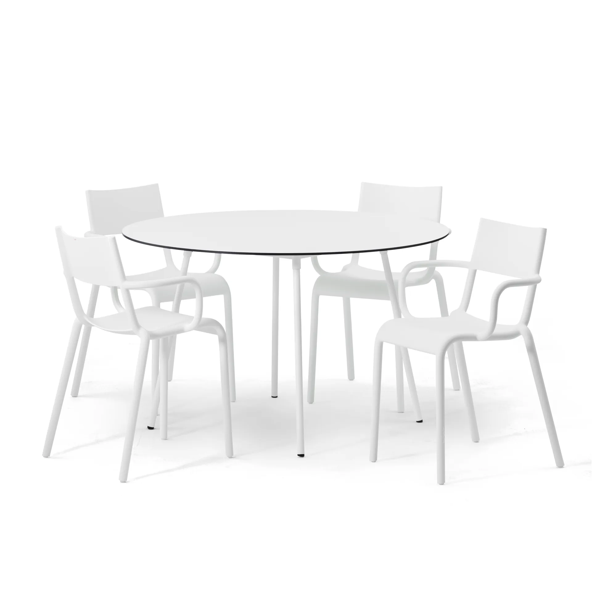 Ella eettafel rond, donkergrijs SMD Design