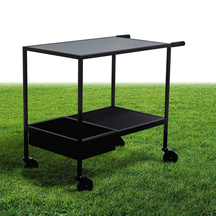 Juno serveertrolley, zwart SMD Design