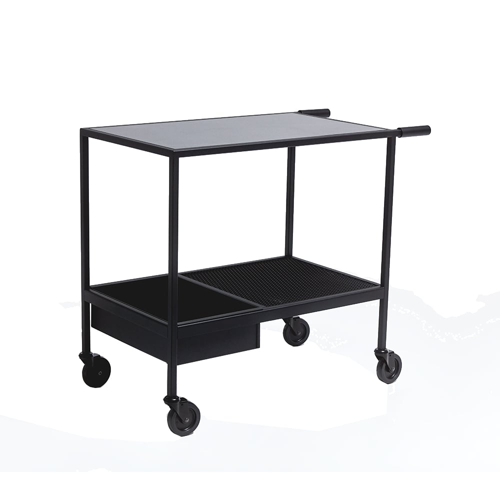 SMD Design Juno serveertrolley zwart | Scandinavisch Interieur | Serveerwagens | Zwart
