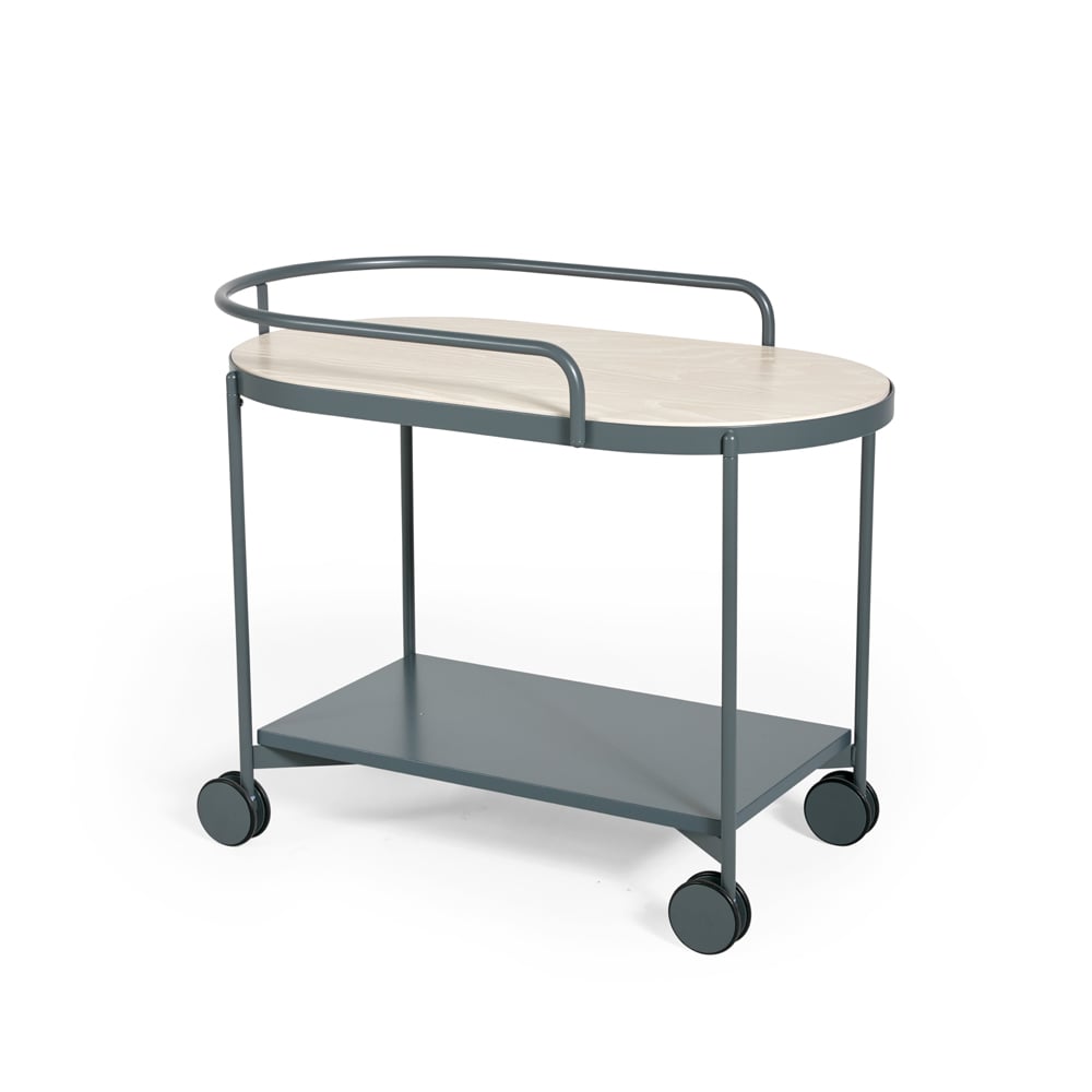 SMD Design Lene trolley grey, witgepigmenteerd essenfineer