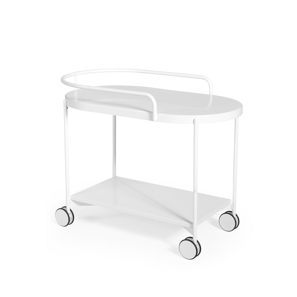 SMD Design Lene trolley white, mdf