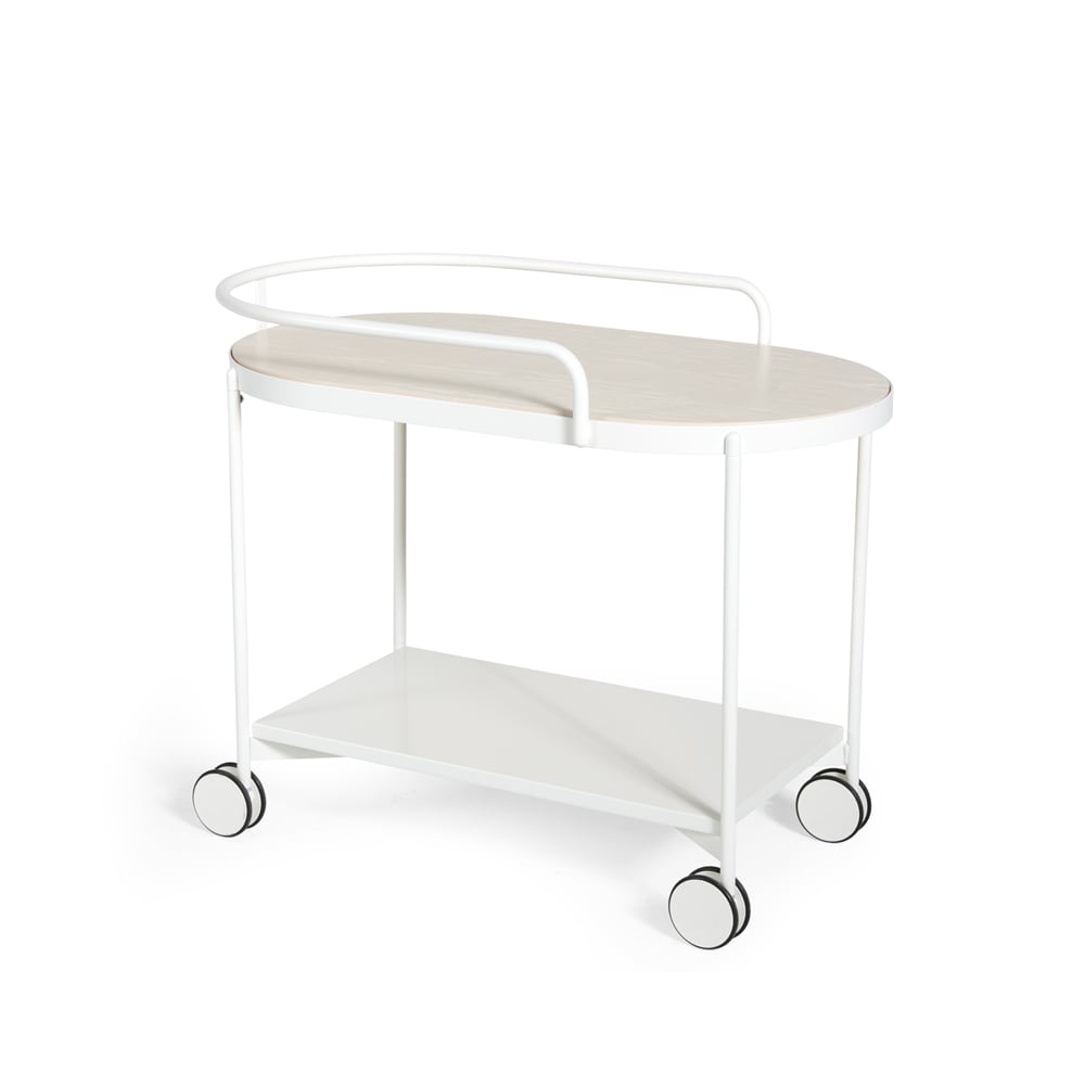 SMD Design Lene trolley white, witgepigmenteerd essenfineer