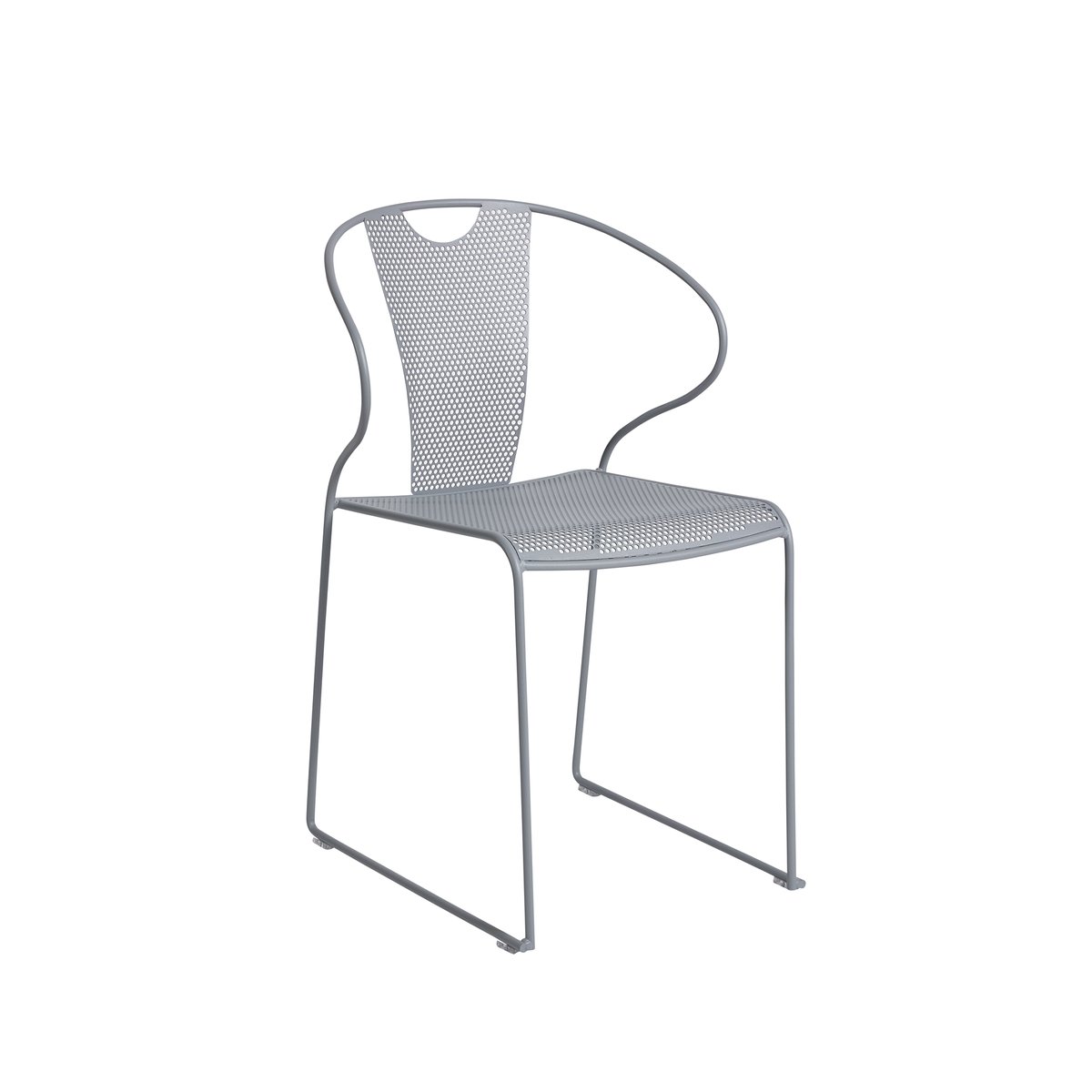 SMD Design Piazza stoel met armleuningen lichtgrijs