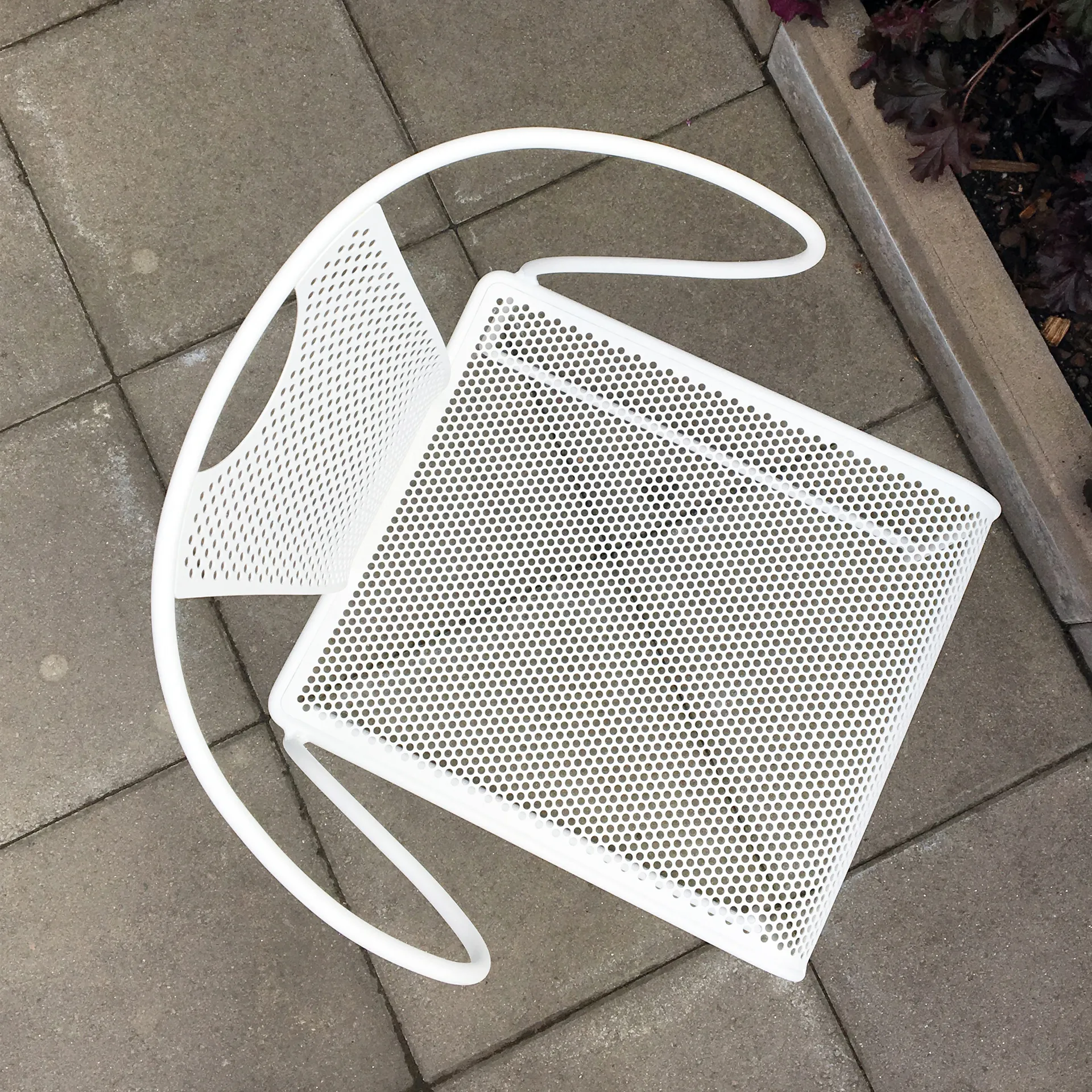 Piazza stoel met armleuningen, Wit SMD Design