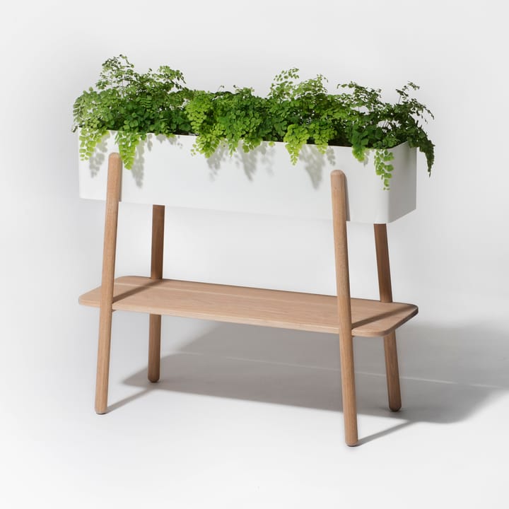 Prunella plantenrek, wit-eikenhout SMD Design