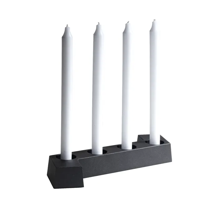 SMD adventskandelaar - Grijs, 4 lichts - SMD Design