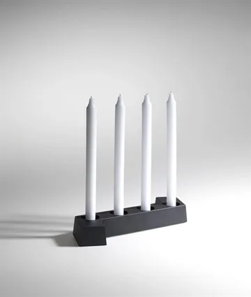 SMD adventskandelaar - Grijs, 4 lichts - SMD Design