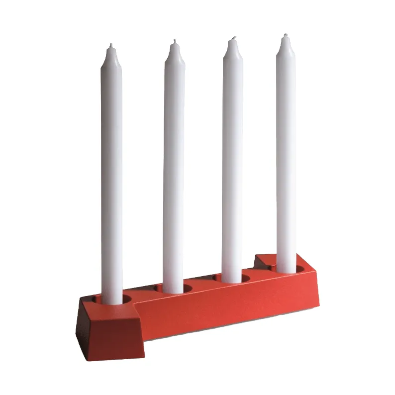 SMD adventskandelaar, Rood, 4 lichts SMD Design