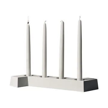 SMD adventskandelaar - Wit, 4 lichtjes - SMD Design