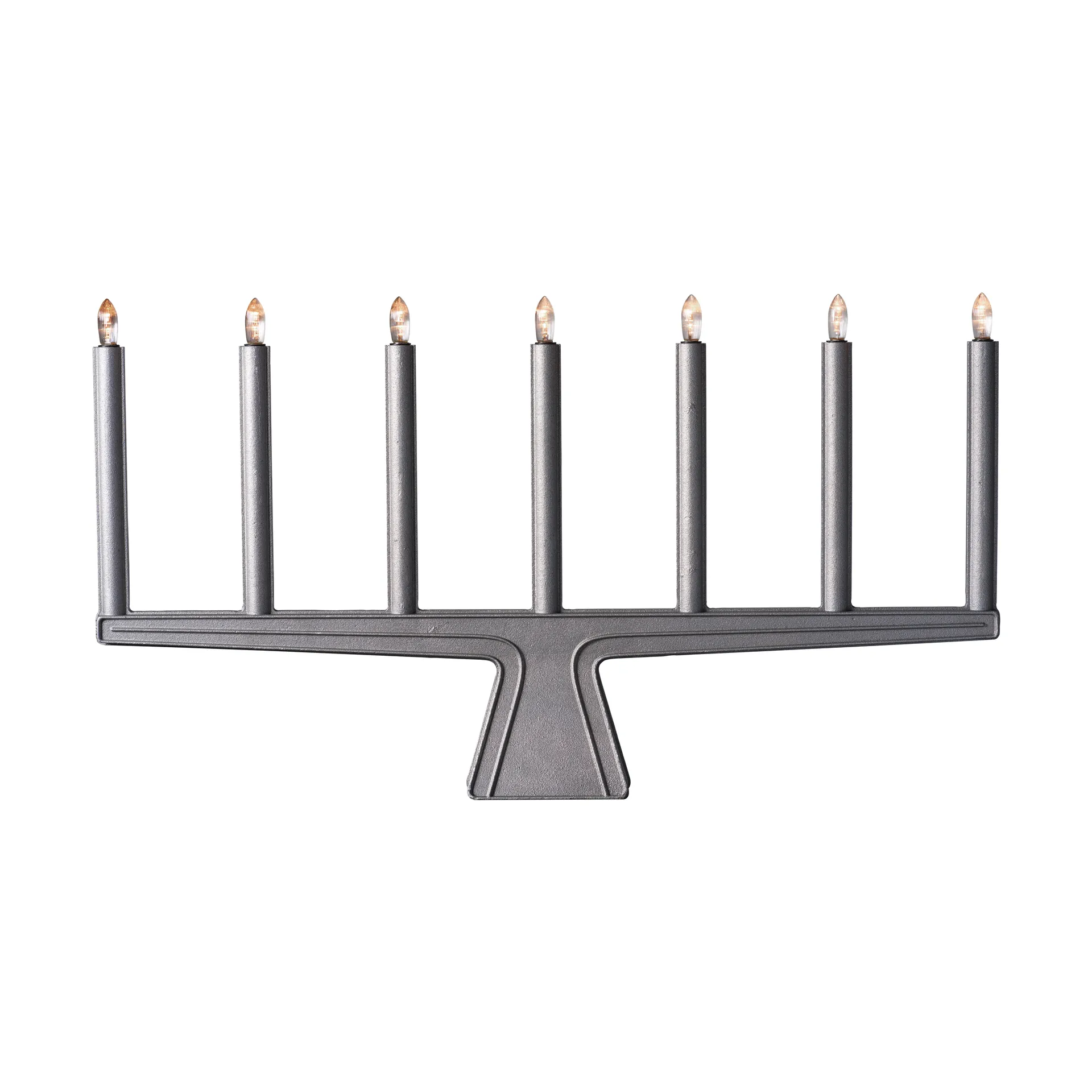 Stella 7 adventskandelaar 60 cm, Rauw aluminium SMD Design
