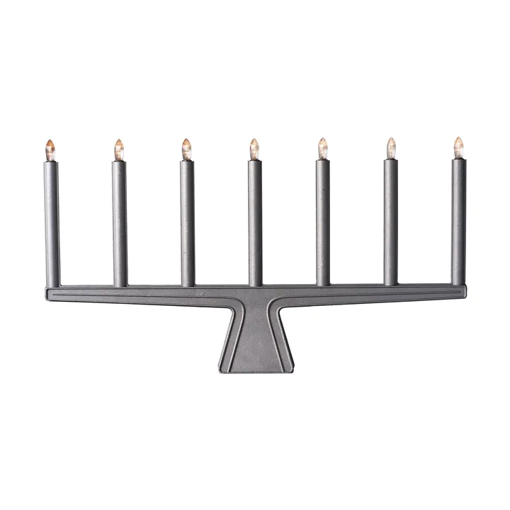 Stella 7 adventskandelaar 60 cm - Rauw aluminium - SMD Design