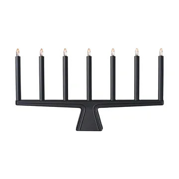 Stella 7 adventskandelaar 60 cm - Zwart - SMD Design