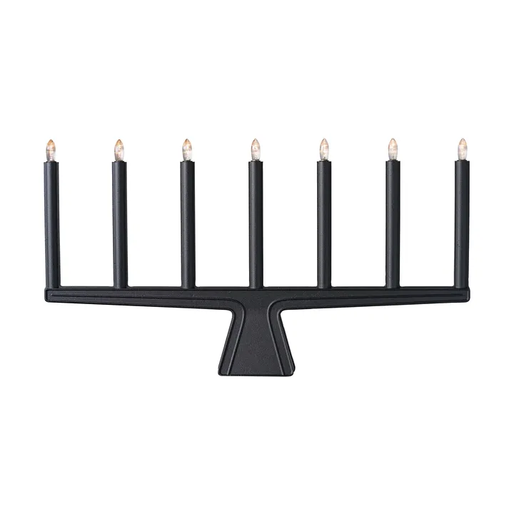 Stella 7 adventskandelaar 60 cm - Zwart - SMD Design