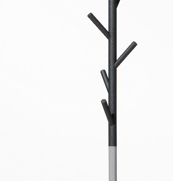 Sticks kapstok - vloer - donkergrijs-zilver - SMD Design