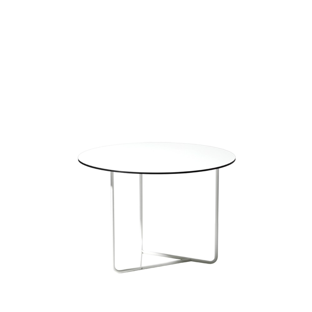 SMD Design Tellus salontafel wit, wit onderstel, h44 d64
