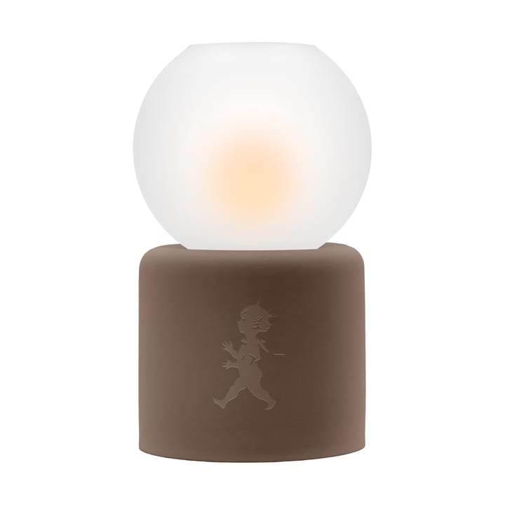 Globe theelichthouder Ø9,5x17 cm - Bruin - Solstickan Design