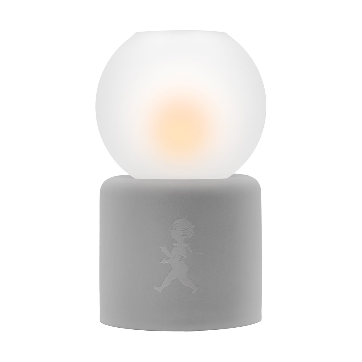 Solstickan Design Globe theelichthouder o9,5x17 cm Lichtgrijs