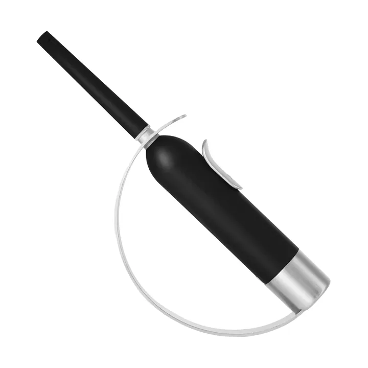 Solstickan aansteker met vuurstraal - Zwart-zilver - Solstickan Design