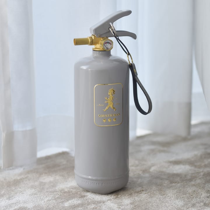 Solstickan brandblusser 2 kg, Design Edition grijs-goud Solstickan Design