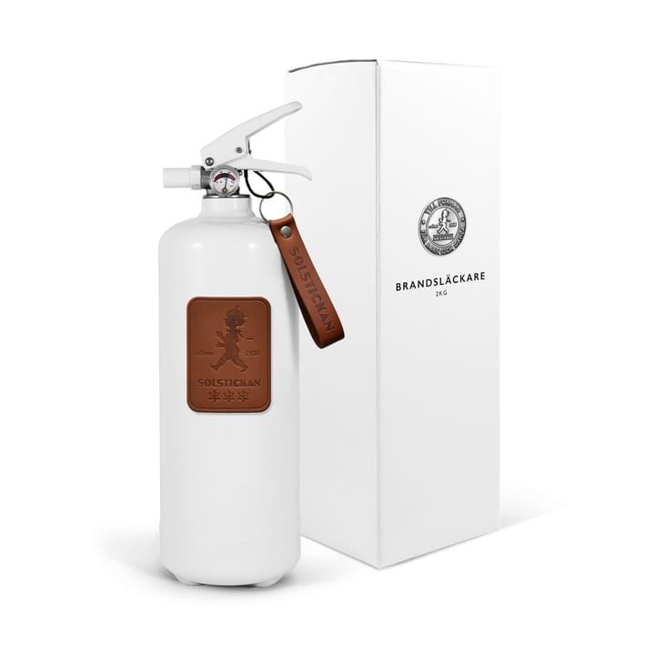 Solstickan brandblusser 2 kg, Donkerbruin leer Solstickan Design