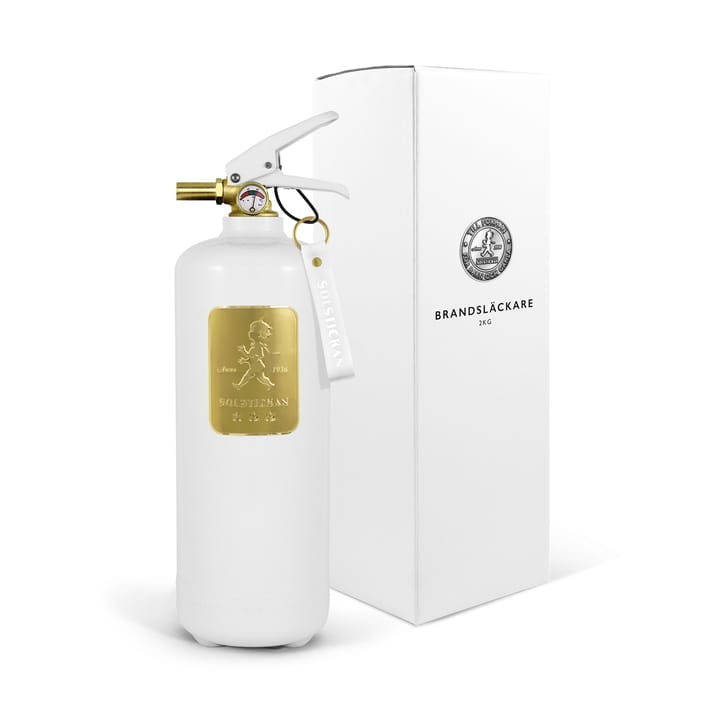 Solstickan brandblusser 2 kg, Wit-goud Solstickan Design