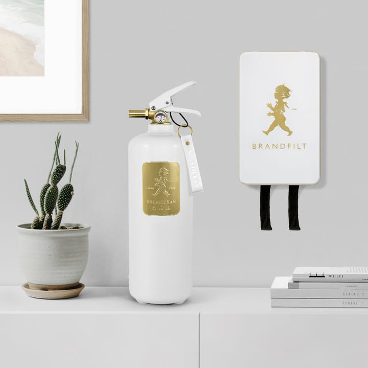 Solstickan brandblusser 2 kg, Wit-goud Solstickan Design