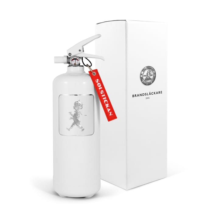 Solstickan brandblusser 2 kg, Wit-zilver Solstickan Design
