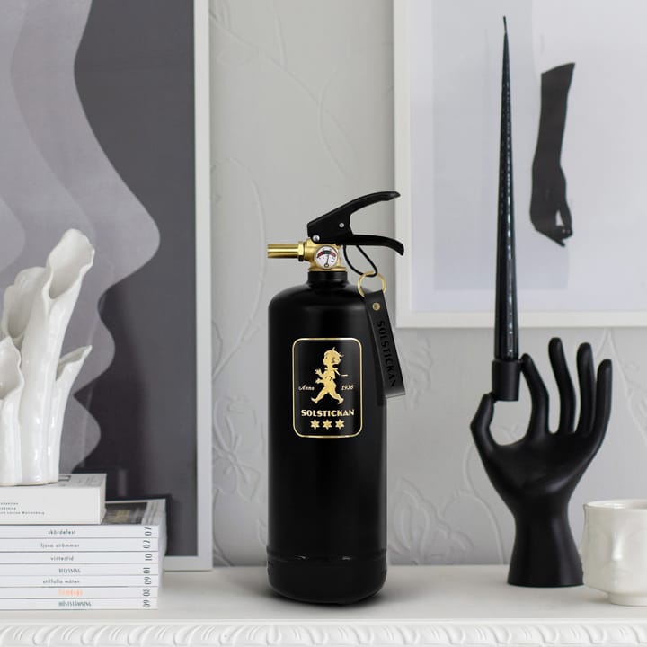 Solstickan brandblusser 2 kg, Zwart-goud Solstickan Design
