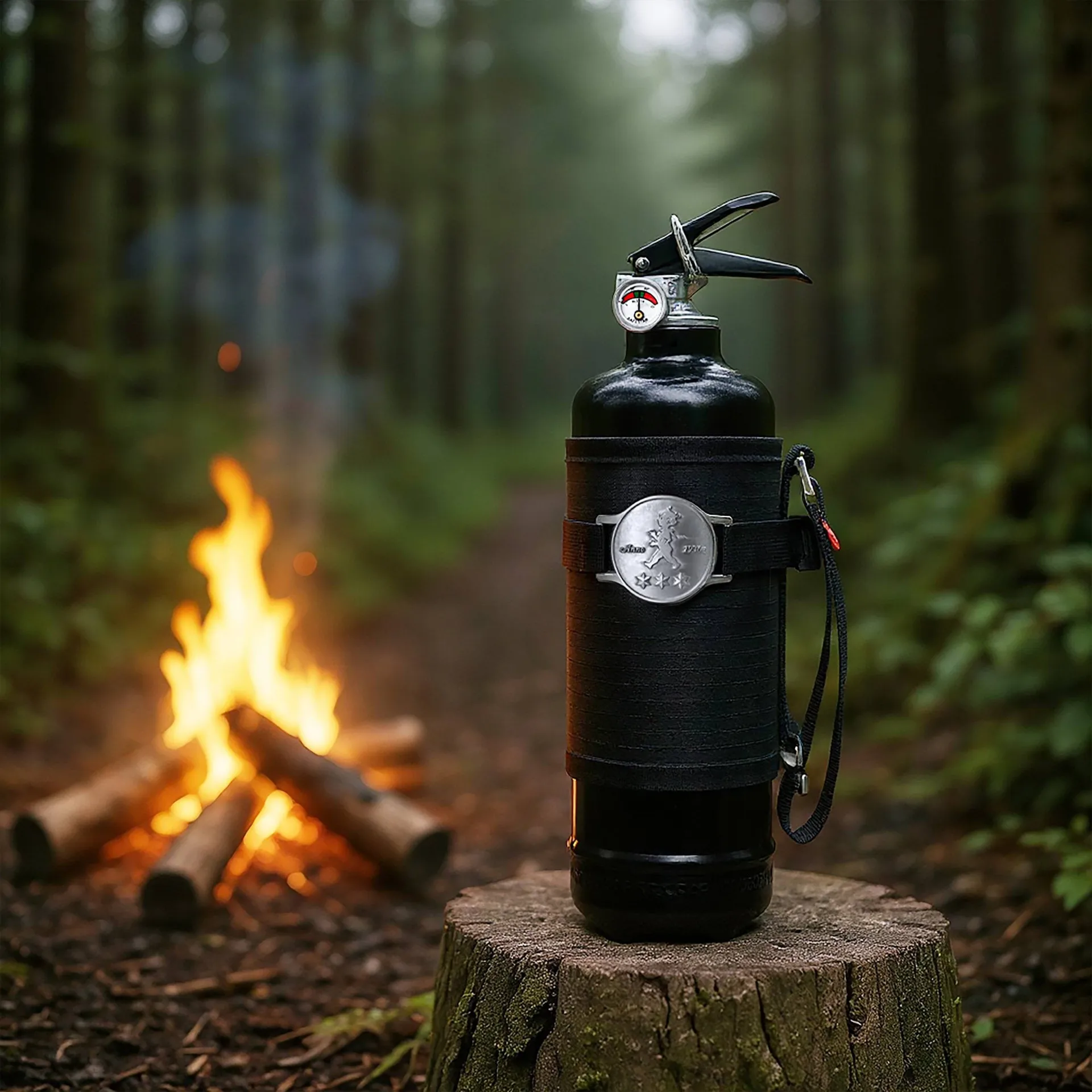 Solstickan brandblusser 6 kg, Outdoor edition, Zwart Solstickan Design