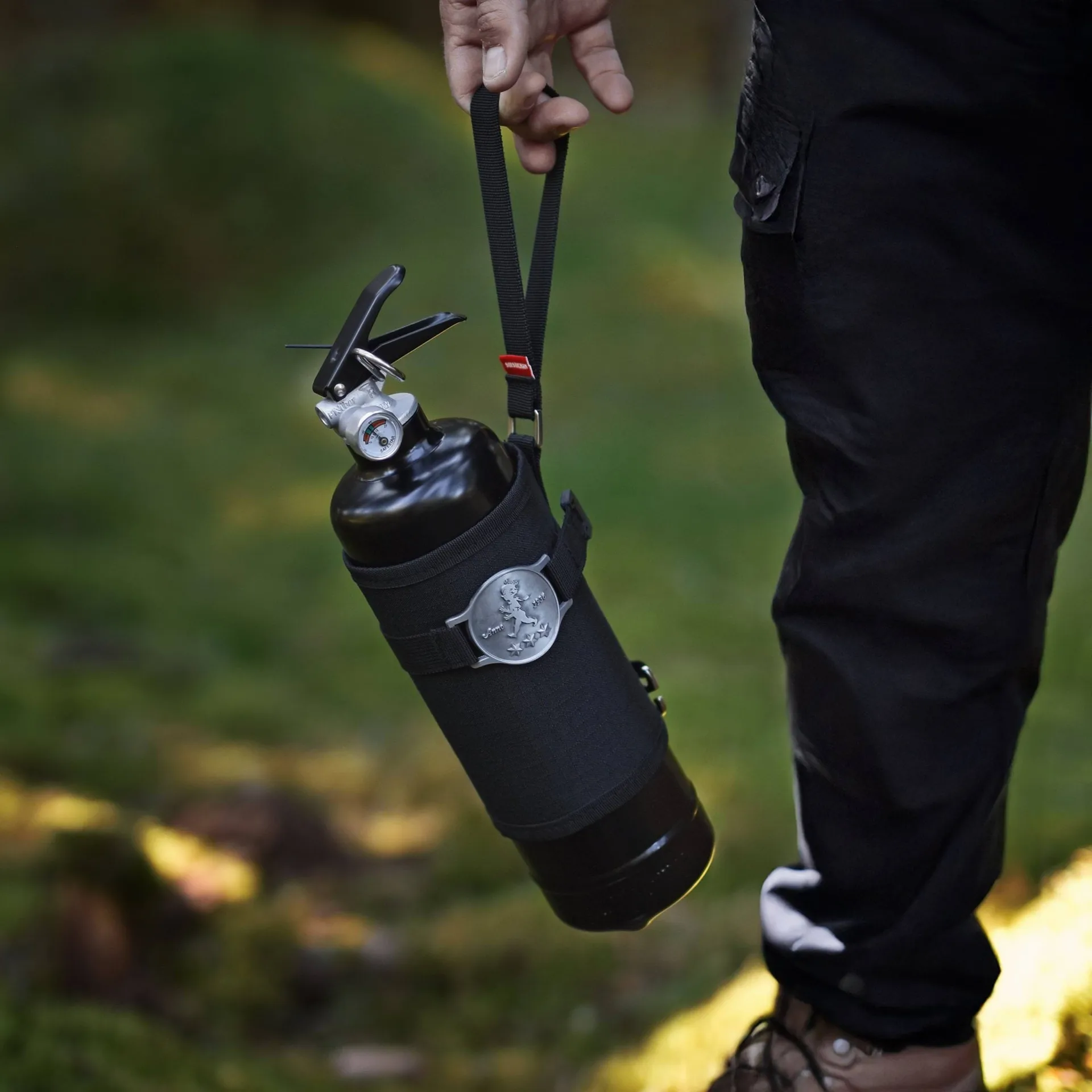 Solstickan brandblusser 6 kg, Outdoor edition, Zwart Solstickan Design