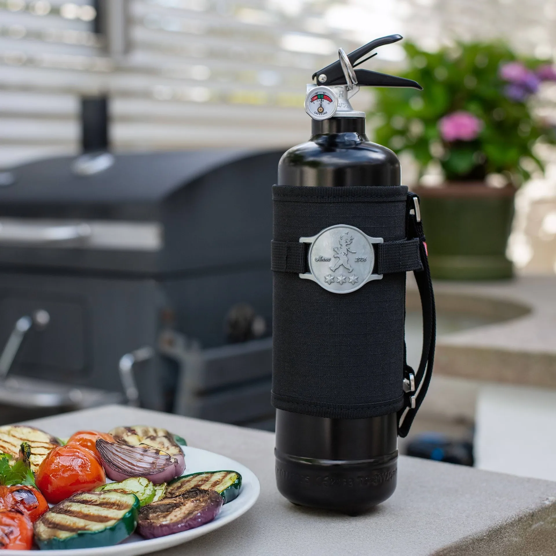 Solstickan brandblusser 6 kg, Outdoor edition, Zwart Solstickan Design