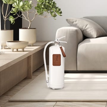 Solstickan brandblusser 6 kg - Wit-donkerbruin leer - Solstickan Design