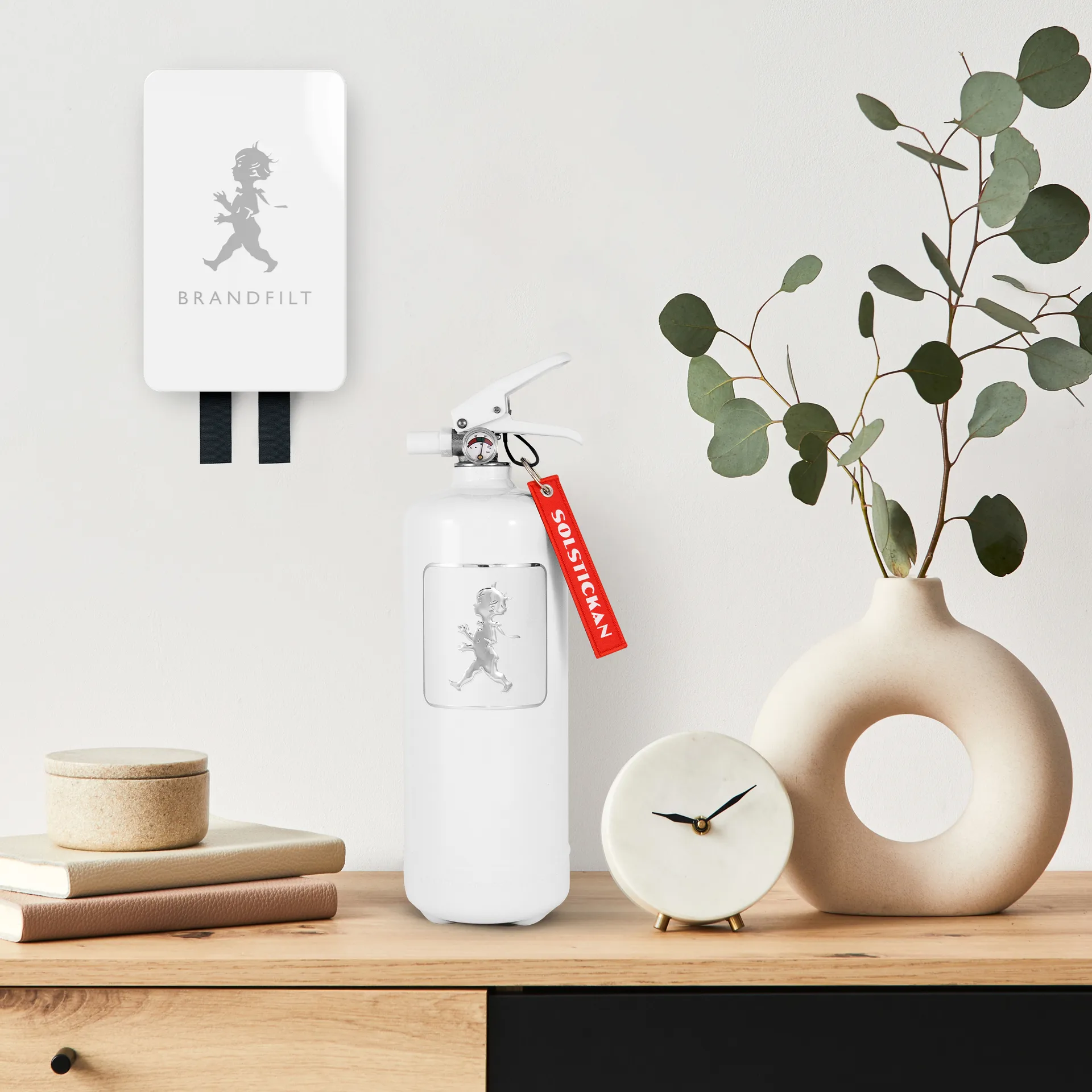 Solstickan branddeken 16x2,7x25 cm, Wit hoogglans Solstickan Design